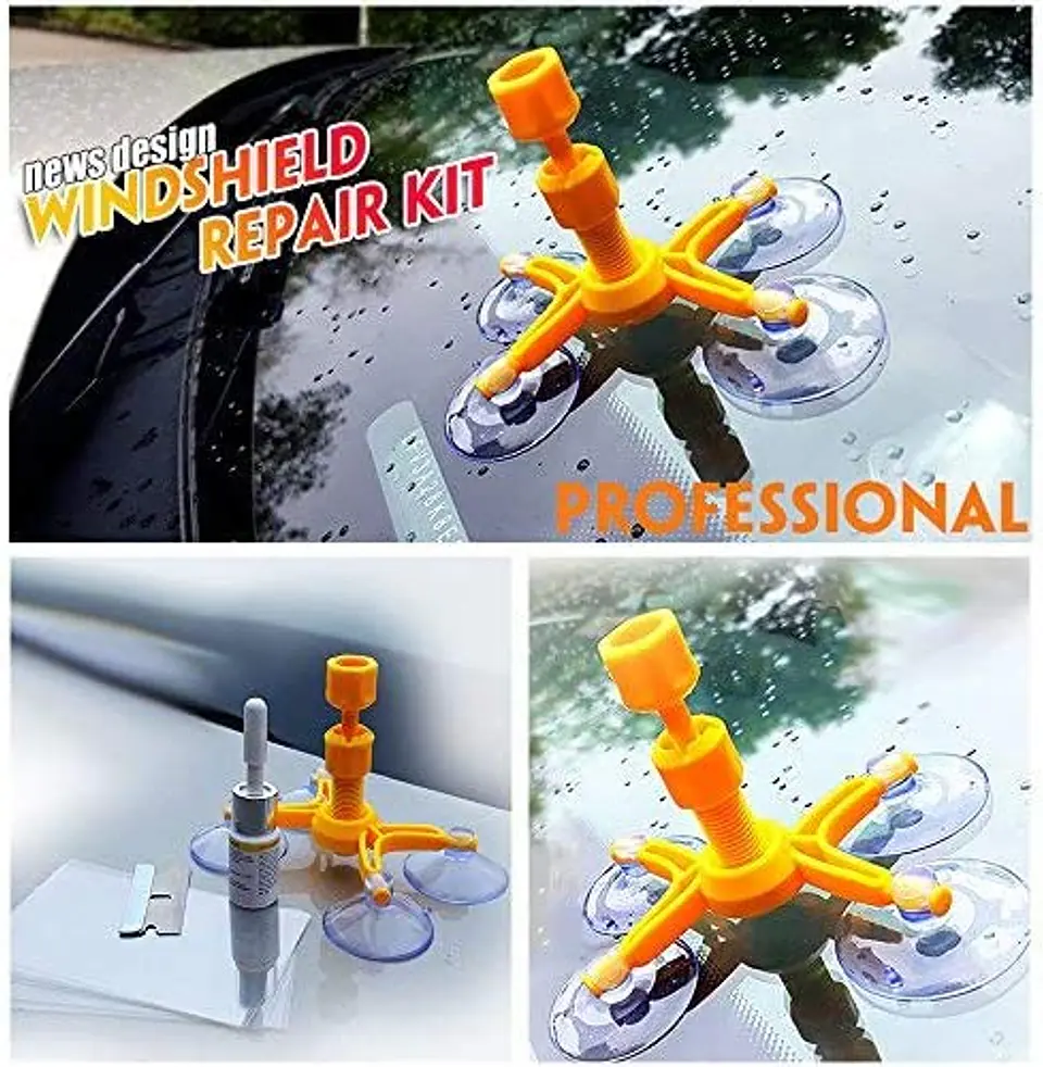 Kit de herramientas de reparación de vidrios parabrisas de autos 7
