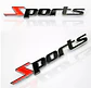 Emblema Insignia de Metal autos 3D autoadhesiva letras Sports - Miniatura 5