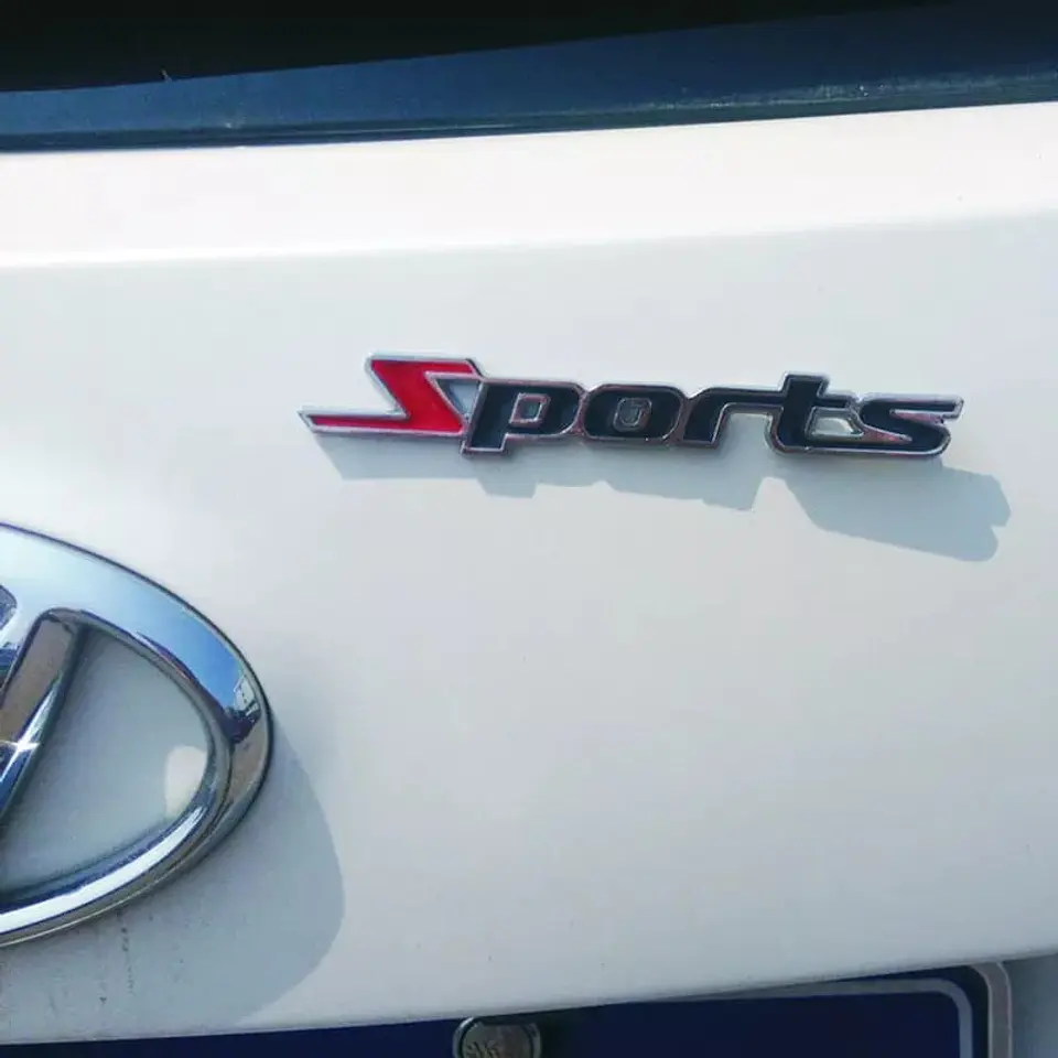 Emblema Insignia de Metal autos 3D autoadhesiva letras Sports 10