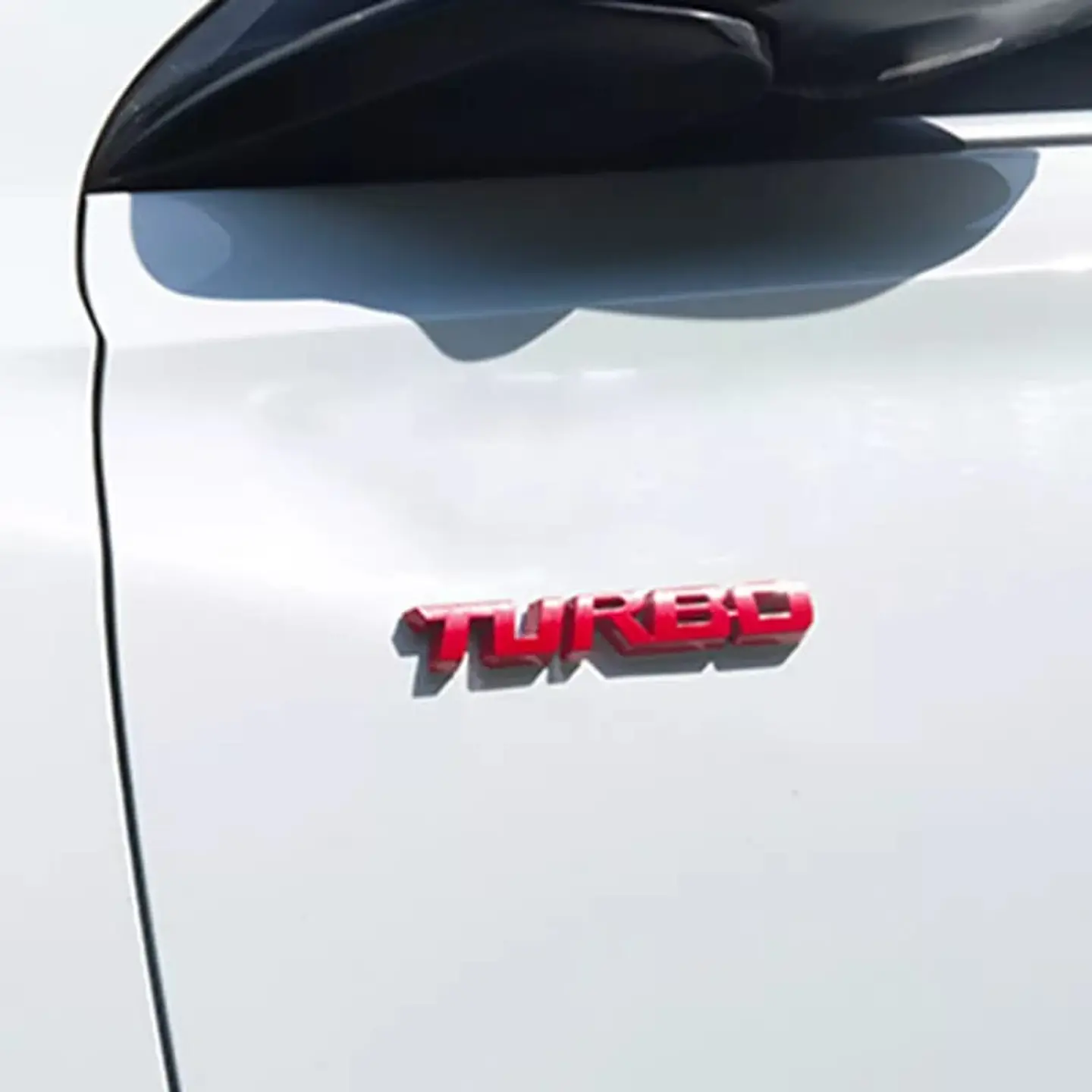 Pegatina emblema de Metal TURBO 3D para autos turbo 6