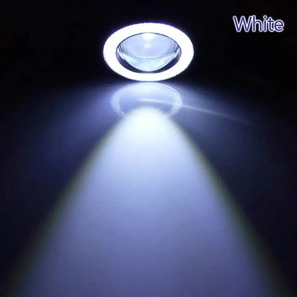X2 Neblineros Led ojo de Ángel para autos, lámparas antiniebla 76mm 3