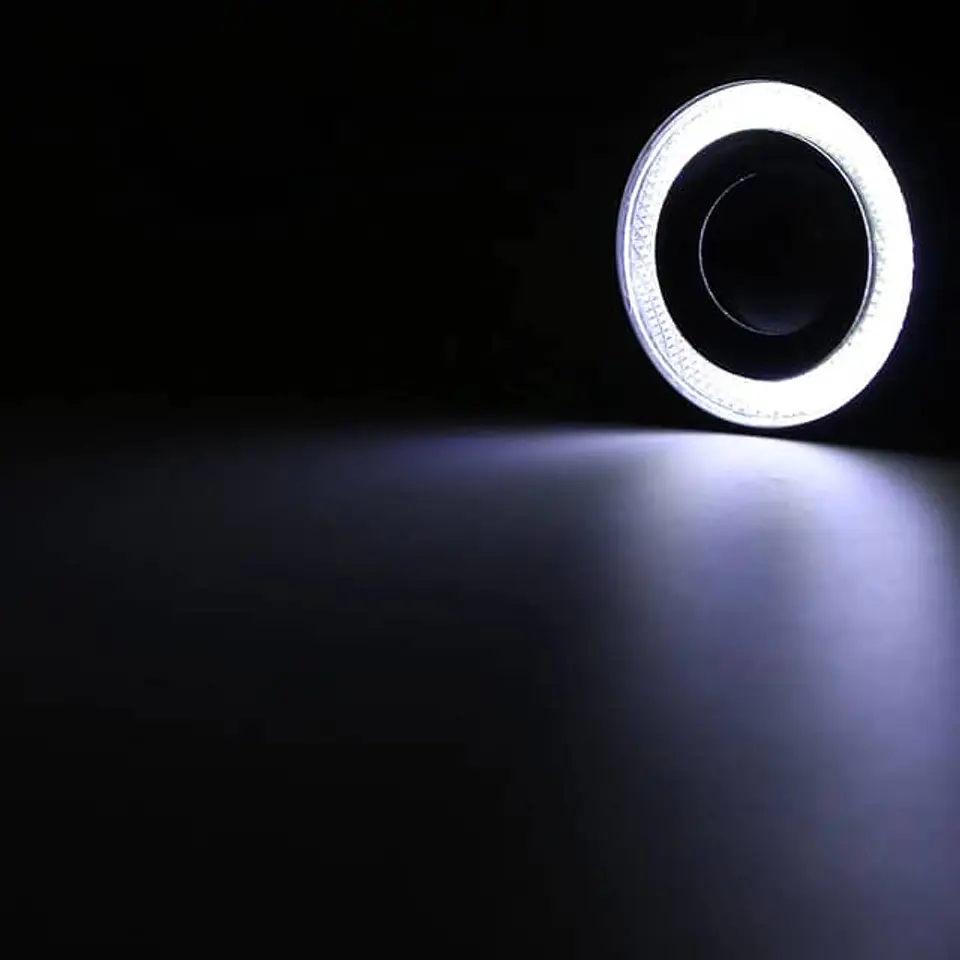 X2 Neblineros Led ojo de Ángel para autos, lámparas antiniebla 76mm 4