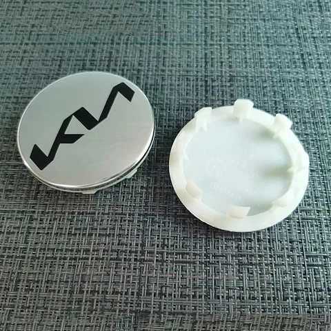 X4 Tapas centro llantas Originales 58mm 52mm - Plata Negra