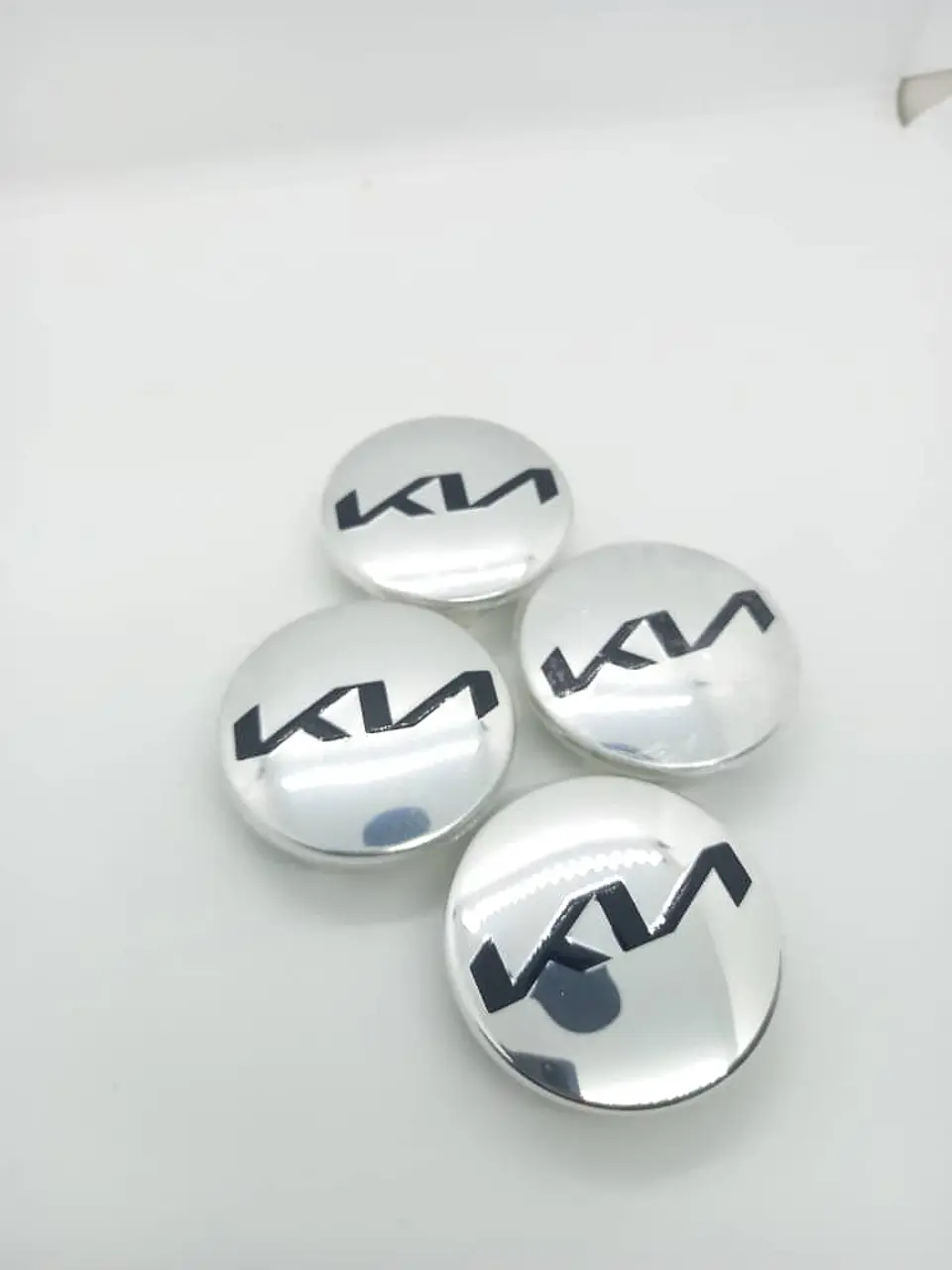 X4 Tapas centro llantas Originales 58mm 52mm - Plata Negra 4