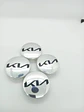 X4 Tapas centro llantas Originales 58mm 52mm - Plata Negra - thumbnail 8