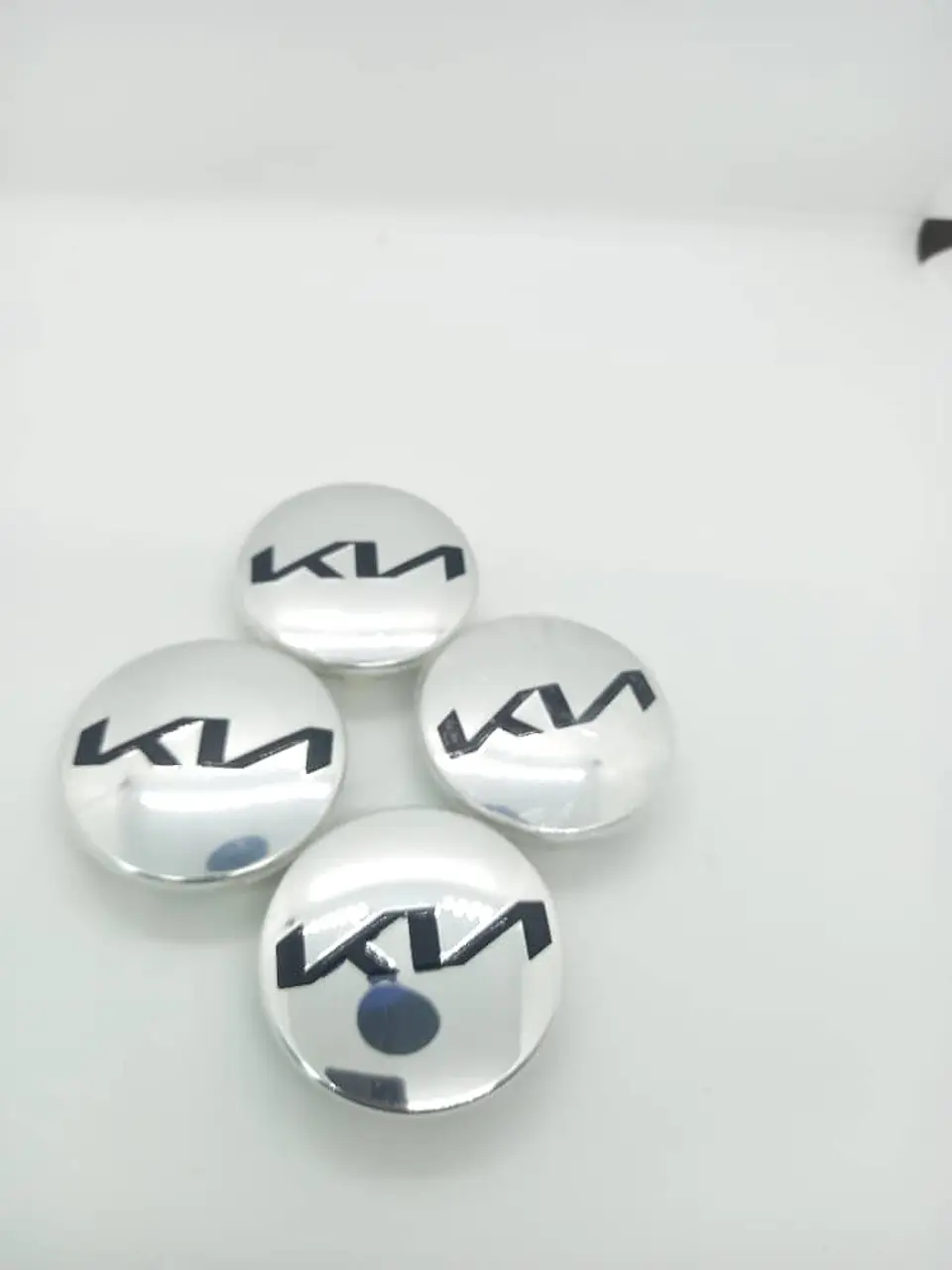 X4 Tapas centro llantas Originales 58mm 52mm - Plata Negra 8
