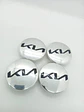 X4 Tapas centro llantas Originales 58mm 52mm - Plata Negra - thumbnail 10