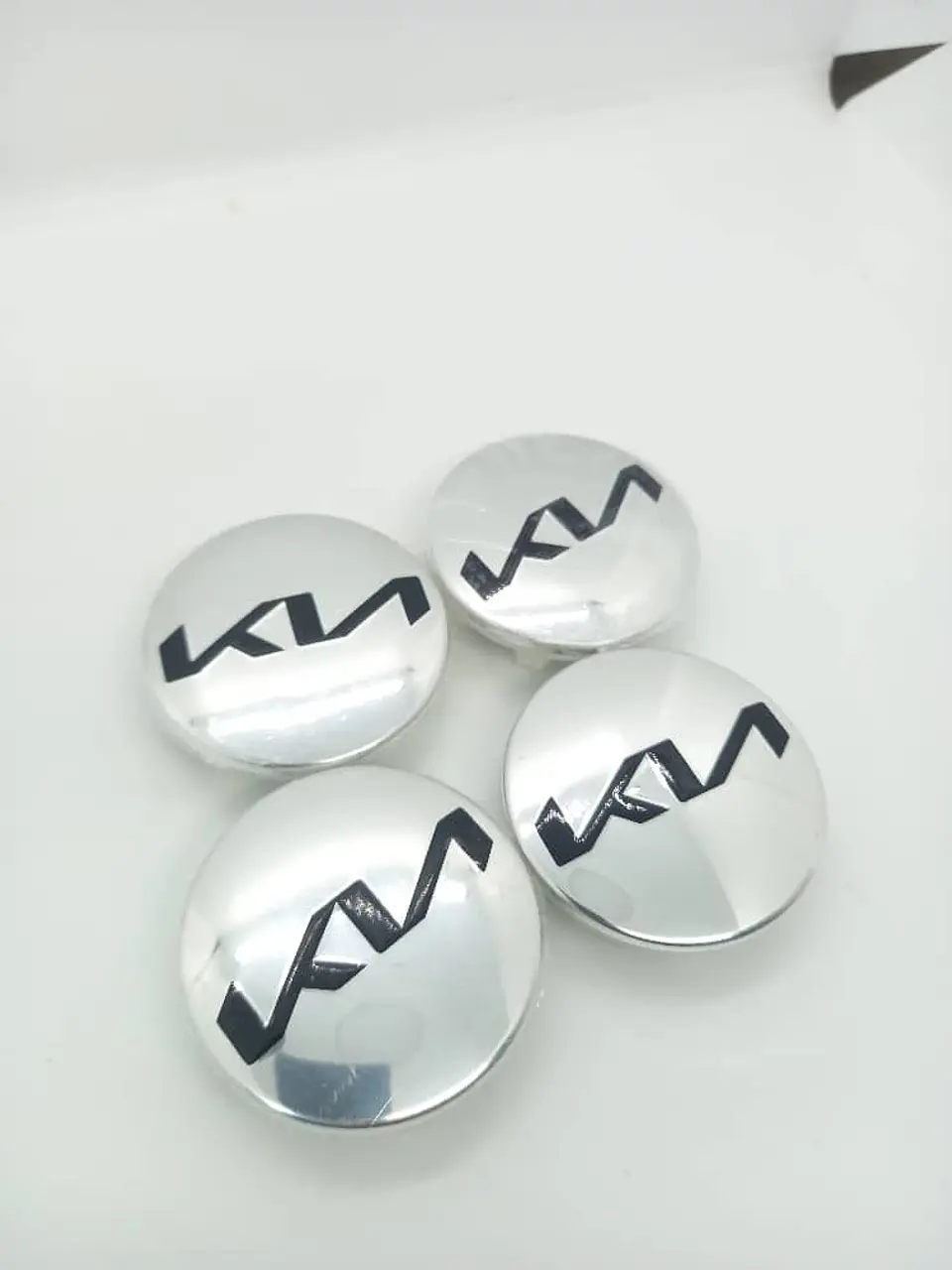 X4 Tapas centro llantas Originales 58mm 52mm - Plata Negra 12