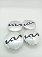 X4 Tapas centro llantas Originales 58mm 52mm - Plata Negra - thumbnail 13