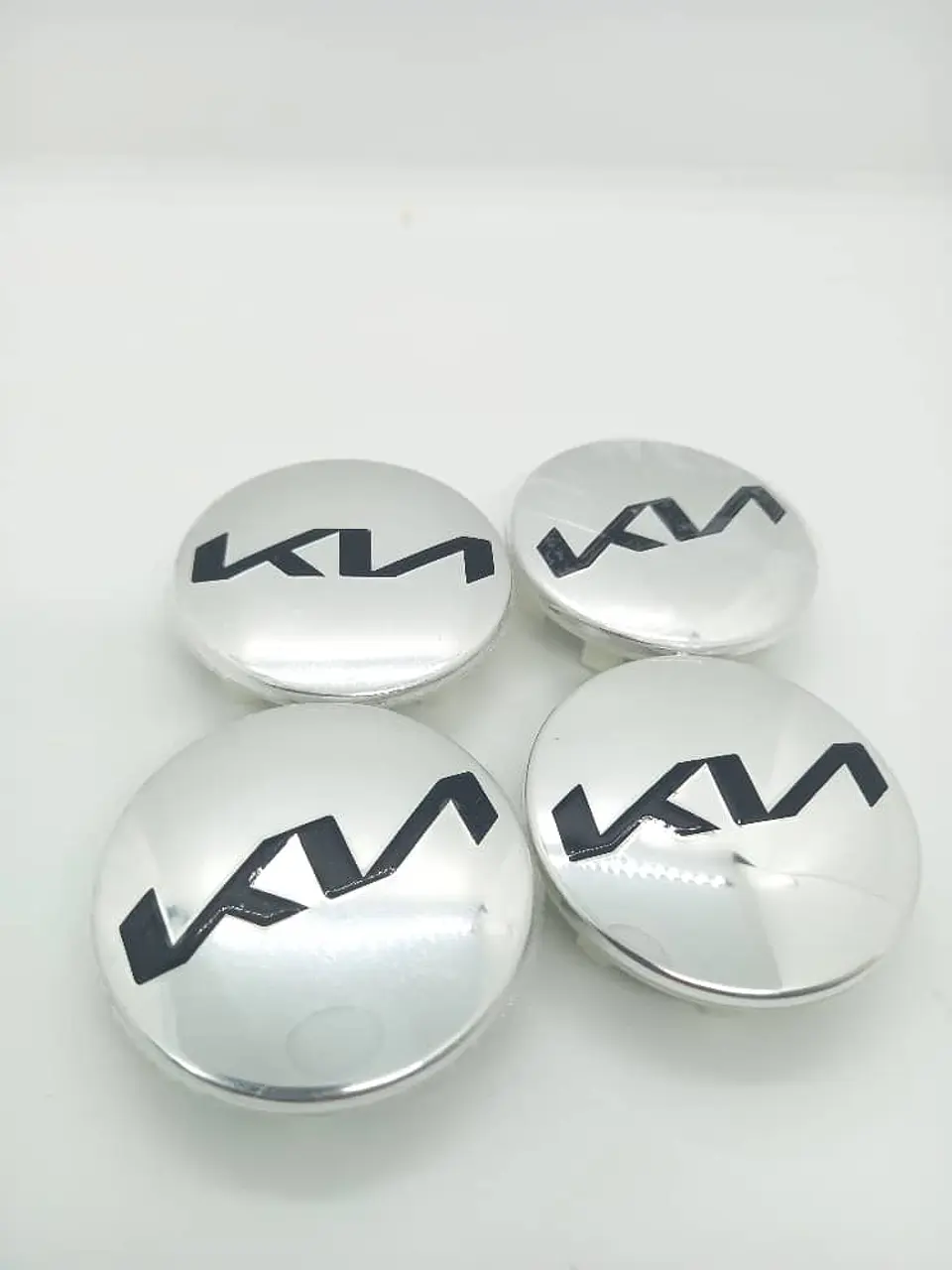 X4 Tapas centro llantas Originales 58mm 52mm - Plata Negra 13