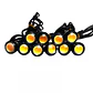 X2 luces led ojos de aguila 12v 3.5watt medida 18mm impermeables - Miniatura 6