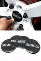 X4 Tapa centro llantas sparco negras - Negras Plateado - thumbnail 2