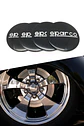 X4 Tapa centro llantas sparco negras - Negras Plateado - thumbnail 4