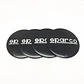 X4 Tapa centro llantas sparco negras - Negras Plateado - thumbnail 6