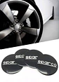 X4 Tapa centro llantas sparco negras - Negras Plateado - thumbnail 7