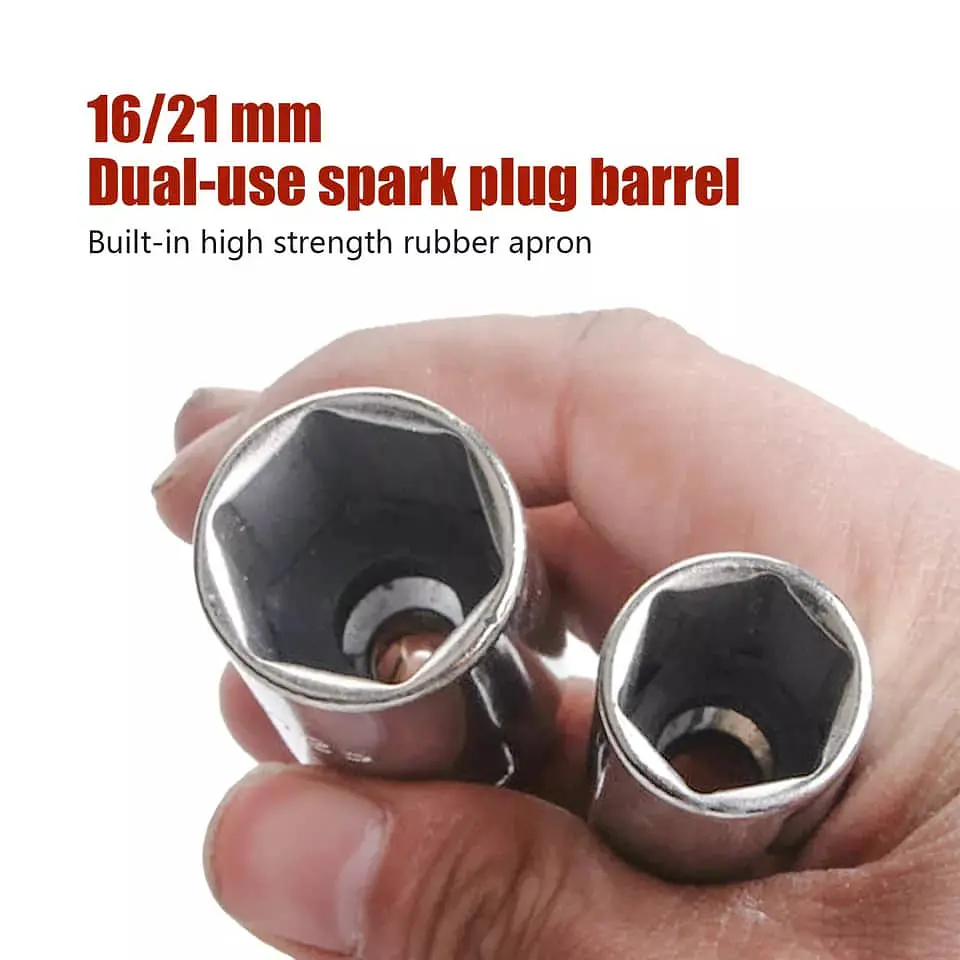 Llave herramienta extractor saca bujias con dados 16mm 21mm mango 5
