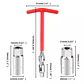 Llave herramienta extractor saca bujias con dados 16mm 21mm mango - Miniatura 10