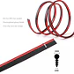 Rollo moldura embellecedora decorativa interior 5mts - Rojo - Miniatura 6