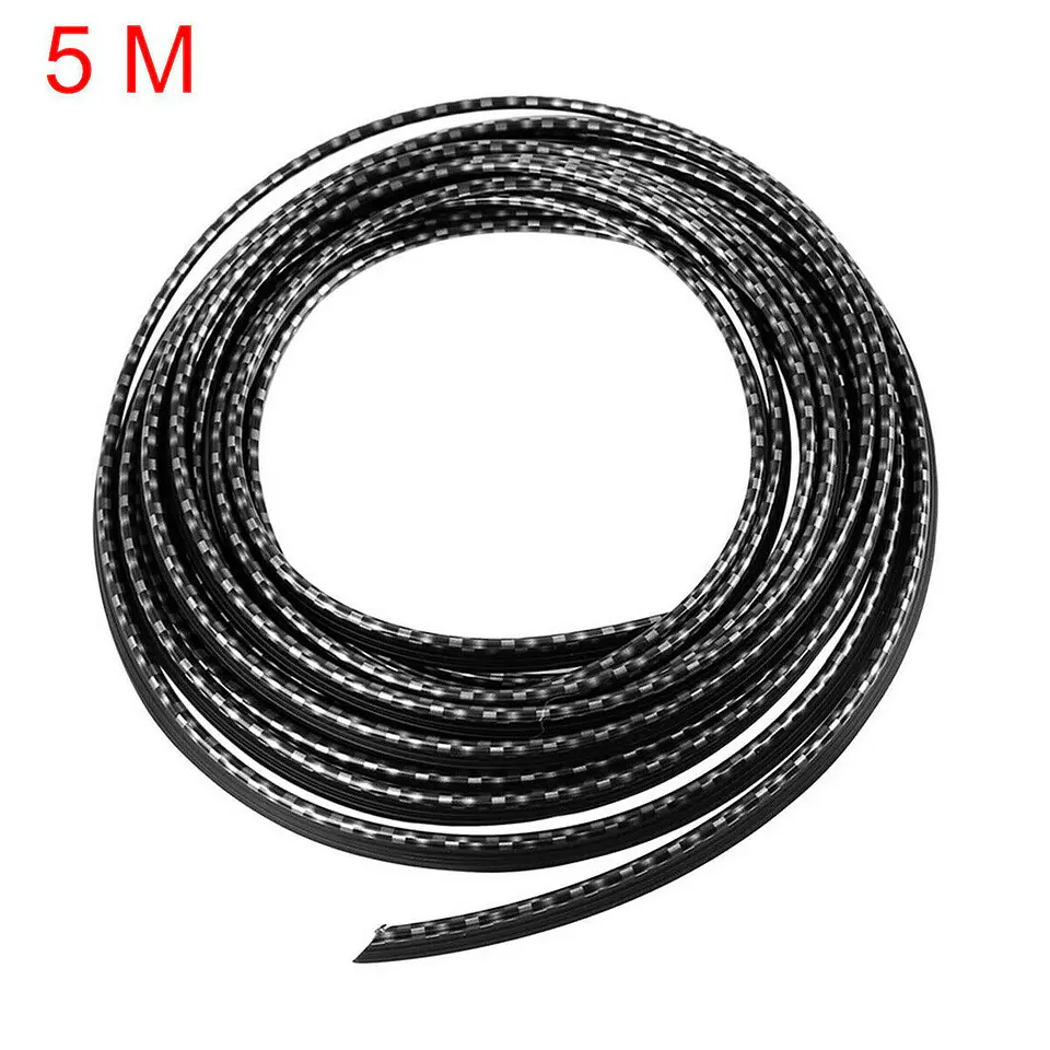 Rollo moldura embellecedora decorativa interior 5mts - Carbono 2