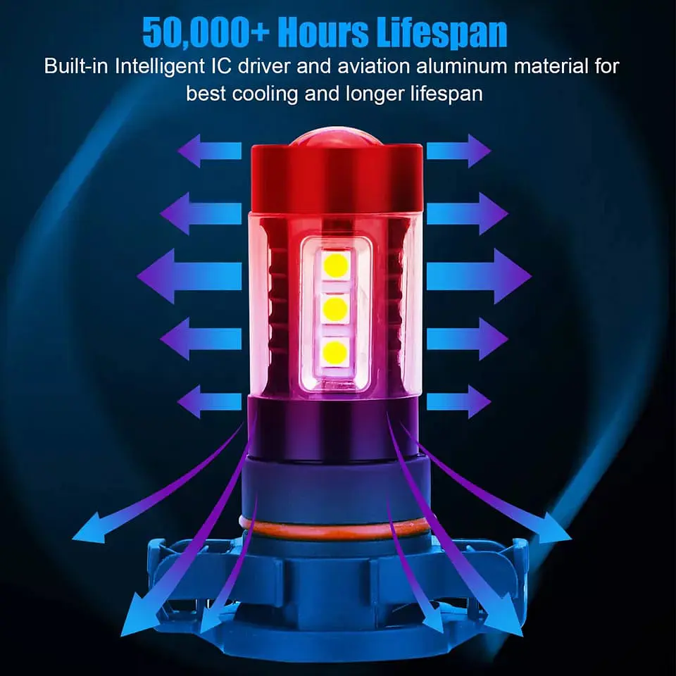 X2 Ampolletas - Led antinieblas 3200lm 80watt modelos H16 h16eu 4
