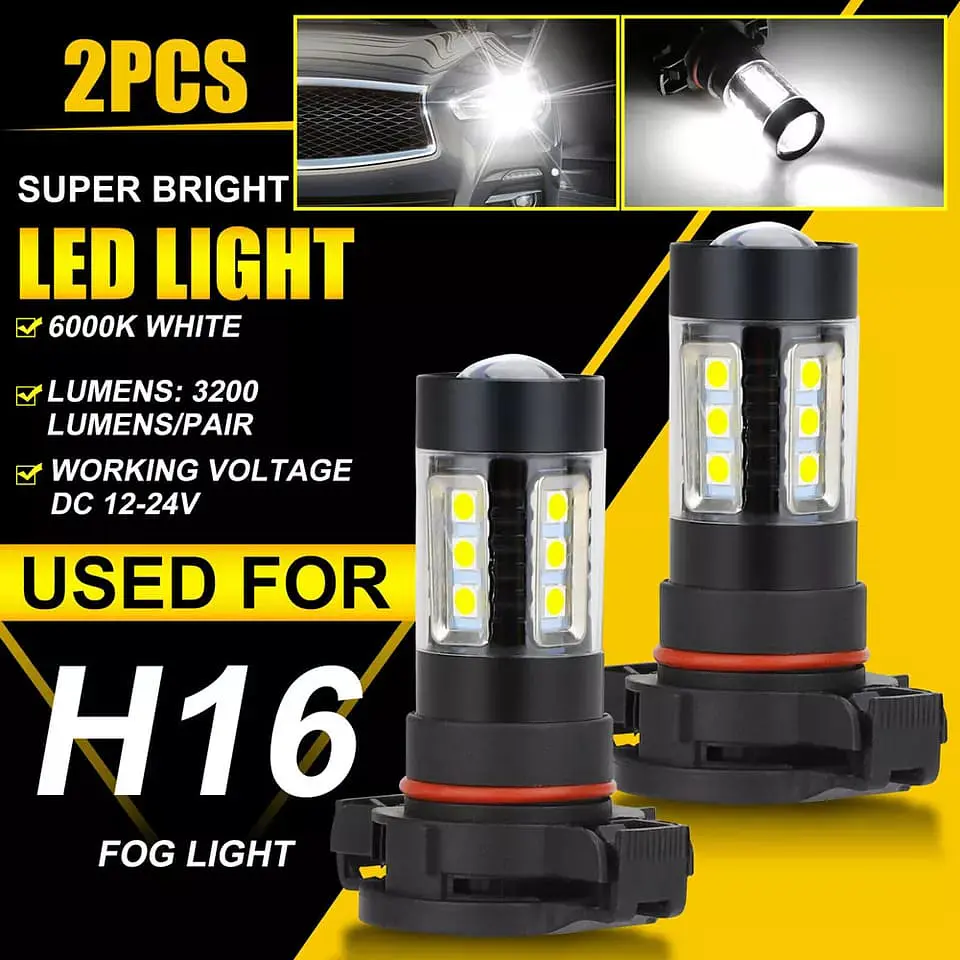 X2 Ampolletas - Led antinieblas 3200lm 80watt modelos H16 h16eu 7