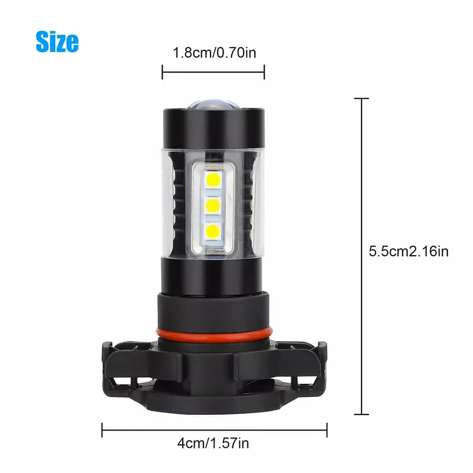 X2 Ampolletas - Led antinieblas 3200lm 80watt modelos H16 h16eu 9