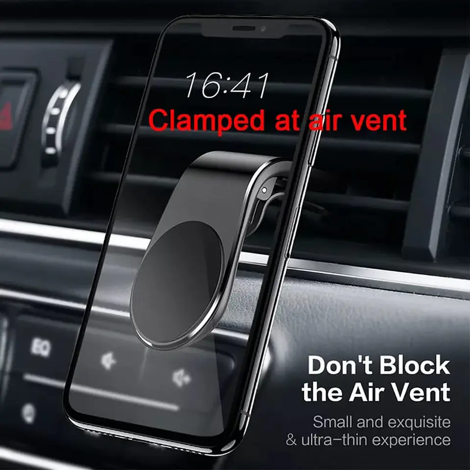 Soporte para Celular Smartphone Magnético con clip para rejilla de 1