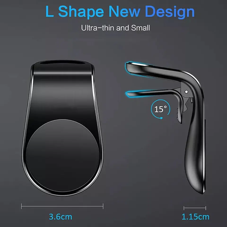 Soporte para Celular Smartphone Magnético con clip para rejilla de 3