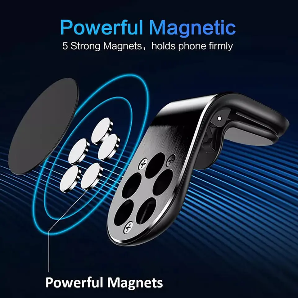 Soporte para Celular Smartphone Magnético con clip para rejilla de 4
