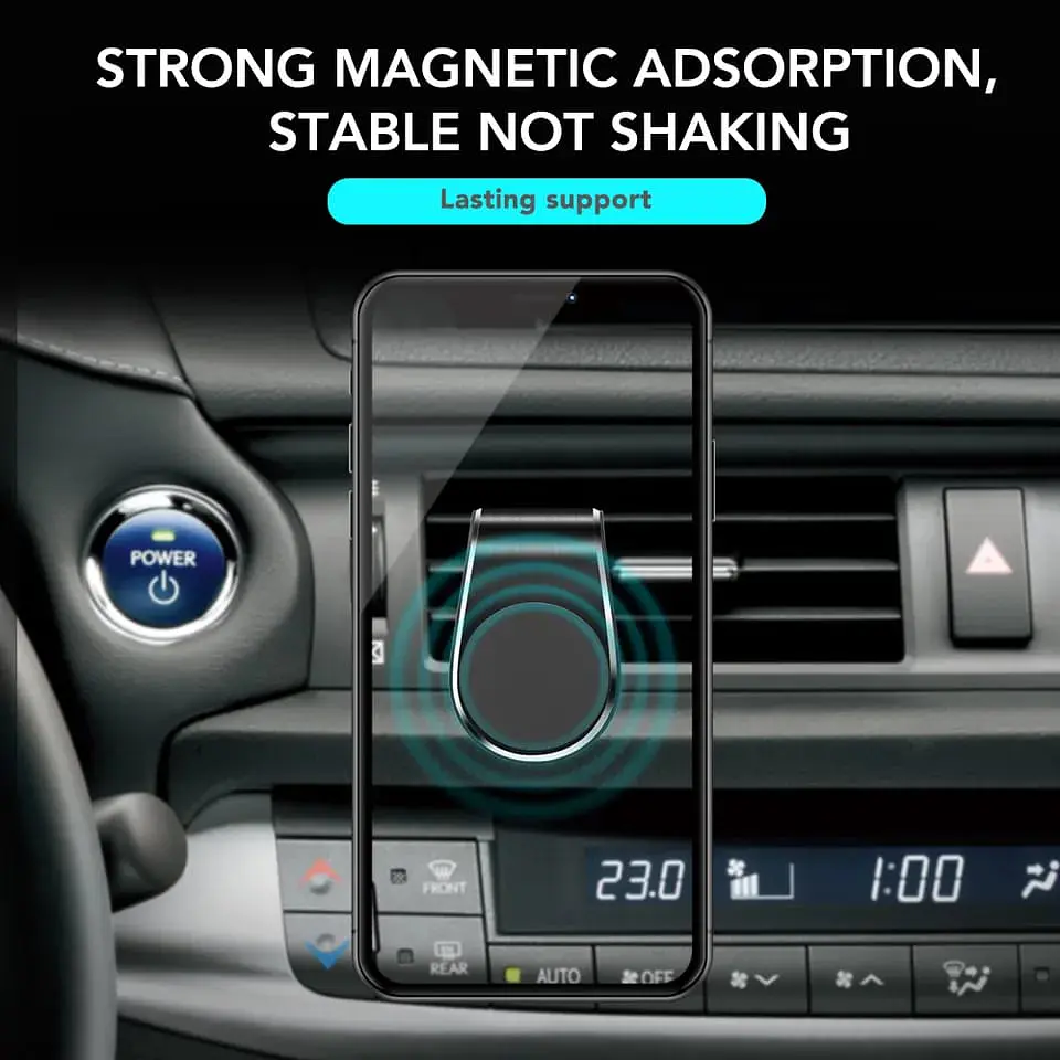 Soporte para Celular Smartphone Magnético con clip para rejilla de 11
