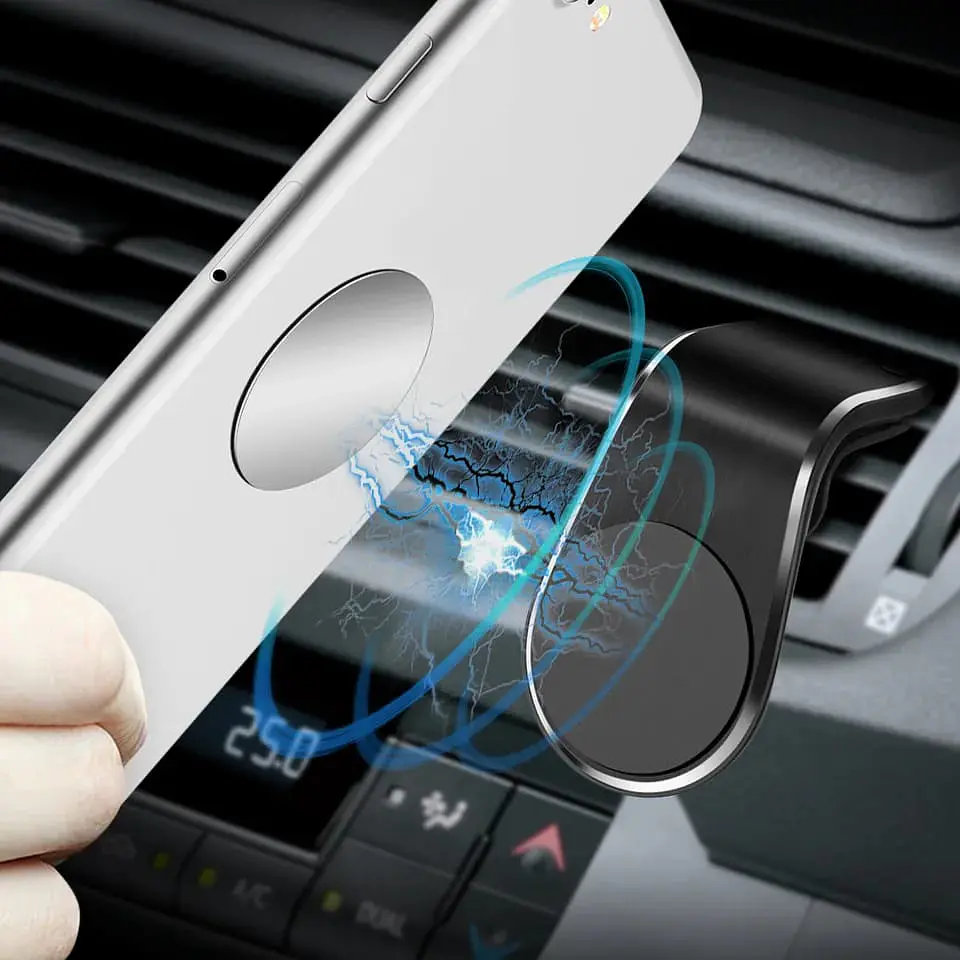 Soporte para Celular Smartphone Magnético con clip para rejilla de 14