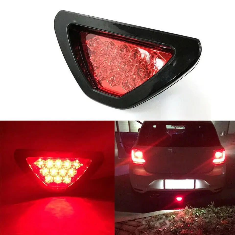 Luz de señal de freno tipo F1, luz trasera tercer stop 12 LED 4