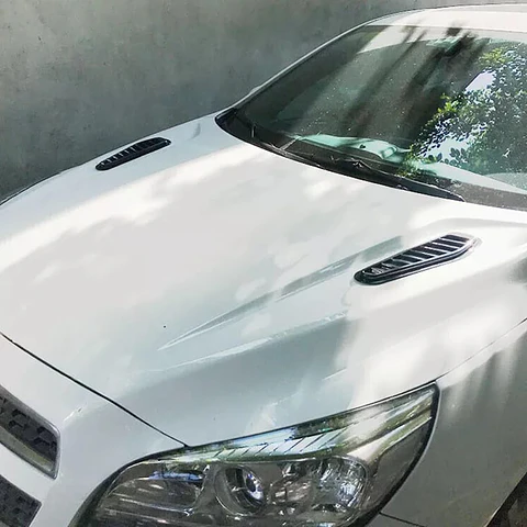 X2 Cubiertas, Toma de flujo de aire para capot de autos decorativa