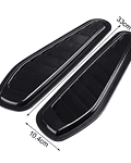 X2 Cubiertas, Toma de flujo de aire para capot de autos decorativa tunning Negro brillante con adhesivo medida 10.4 * 33 cm precio 9000 pesos