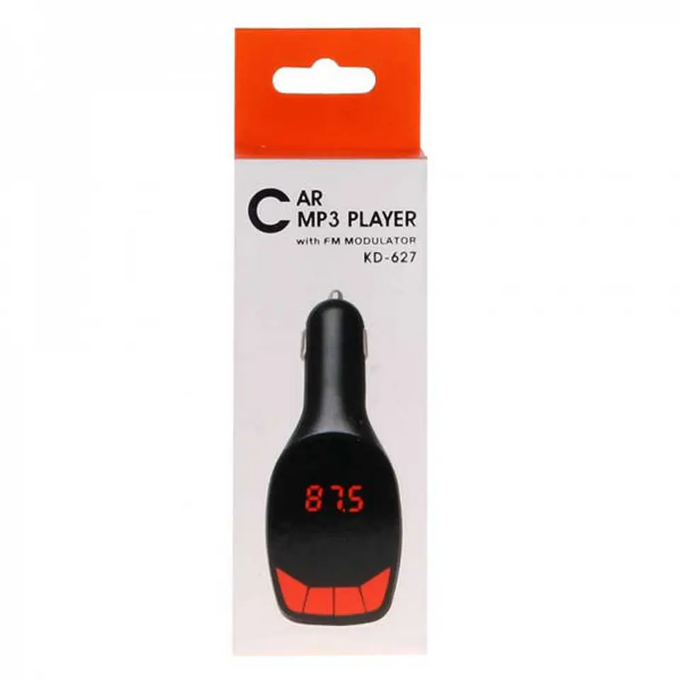 Transmisor de frecuencia FM y Mp3(usby aux) con pantalla led y 4