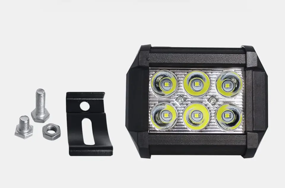 Neblinero 6 LED para Autos, Camionetas, Jeep, 18W 4 pulgadas 1800LM 6