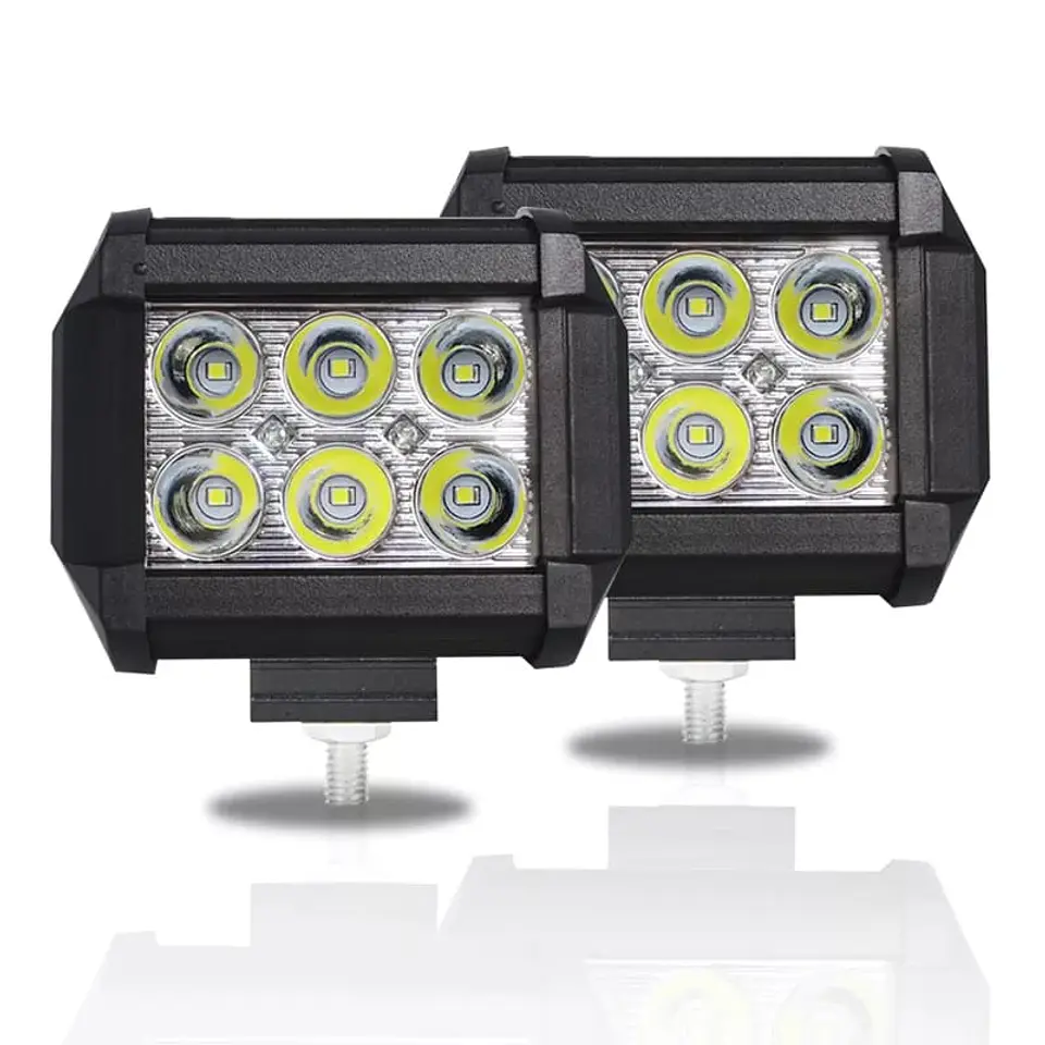 Neblinero 6 LED para Autos, Camionetas, Jeep, 18W 4 pulgadas 1800LM 12