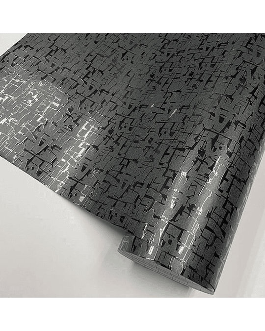 Papel Vinilo Negro texturizado diseño de mayas de alta calid