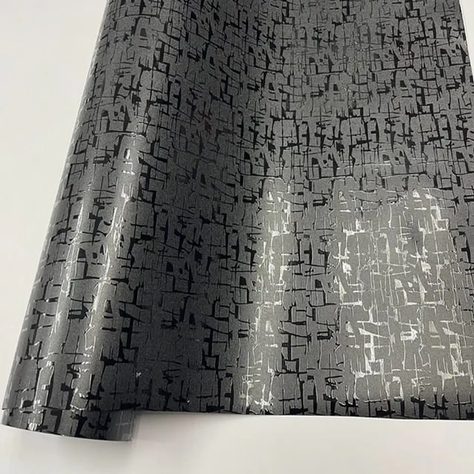 Papel Vinilo - Negro texturizado de mayas de 100cmx152cm 6