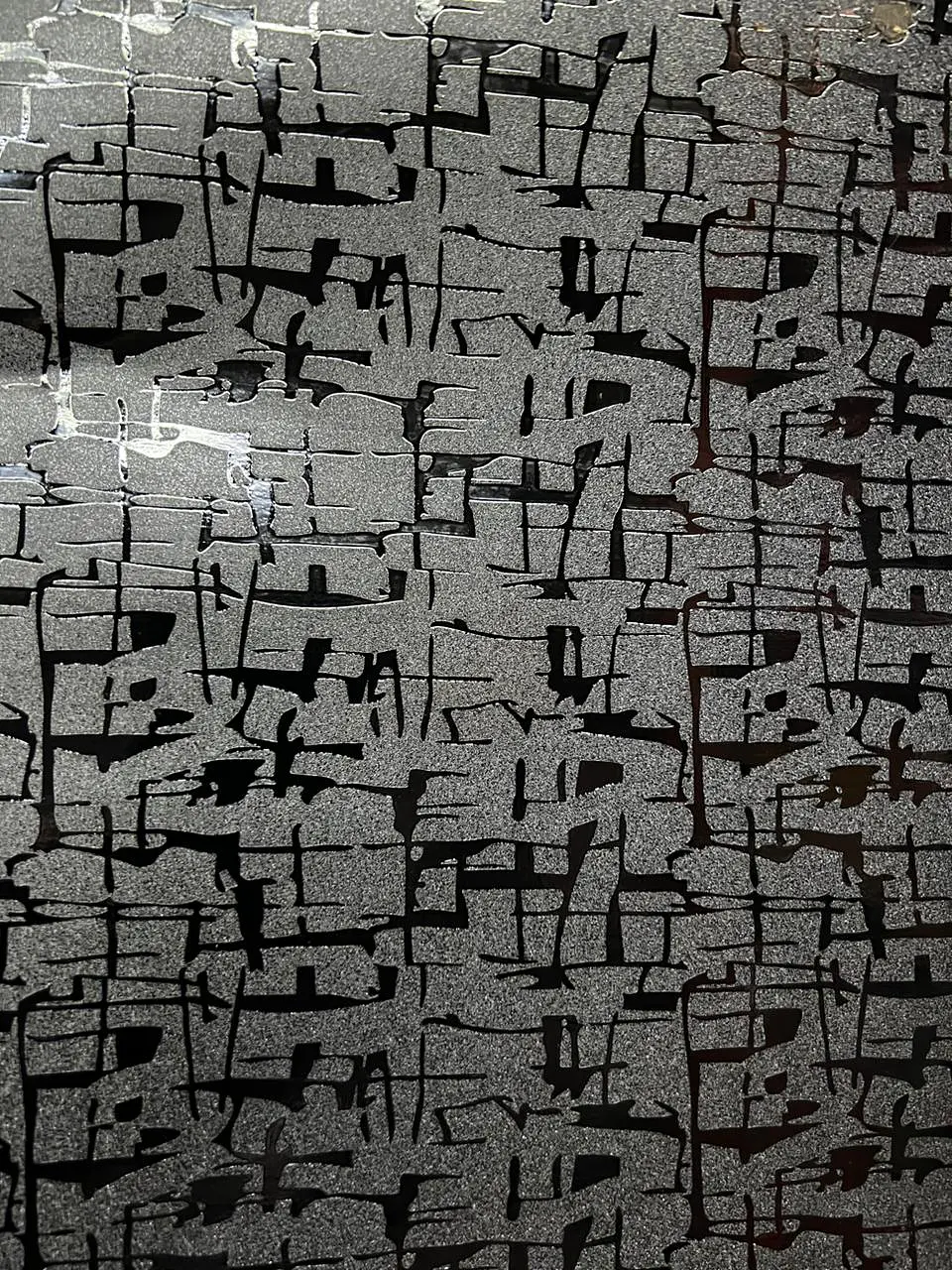 Papel Vinilo - Negro texturizado de mayas de 100cmx152cm 7