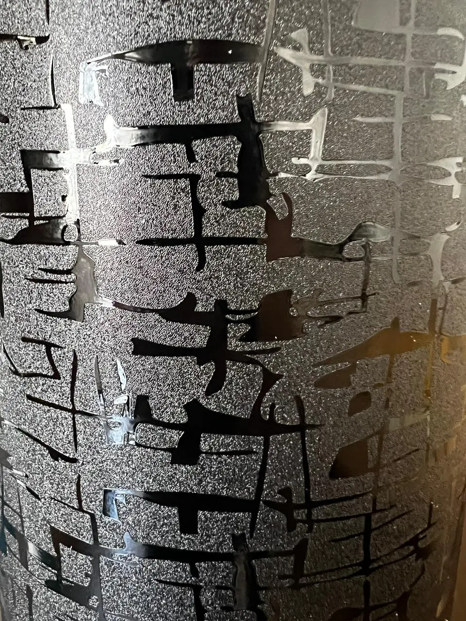 Papel Vinilo - Negro texturizado de mayas de 100cmx152cm 8