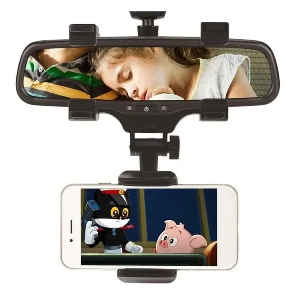Soporte celular auto porta celular auto retrovisor universal 4