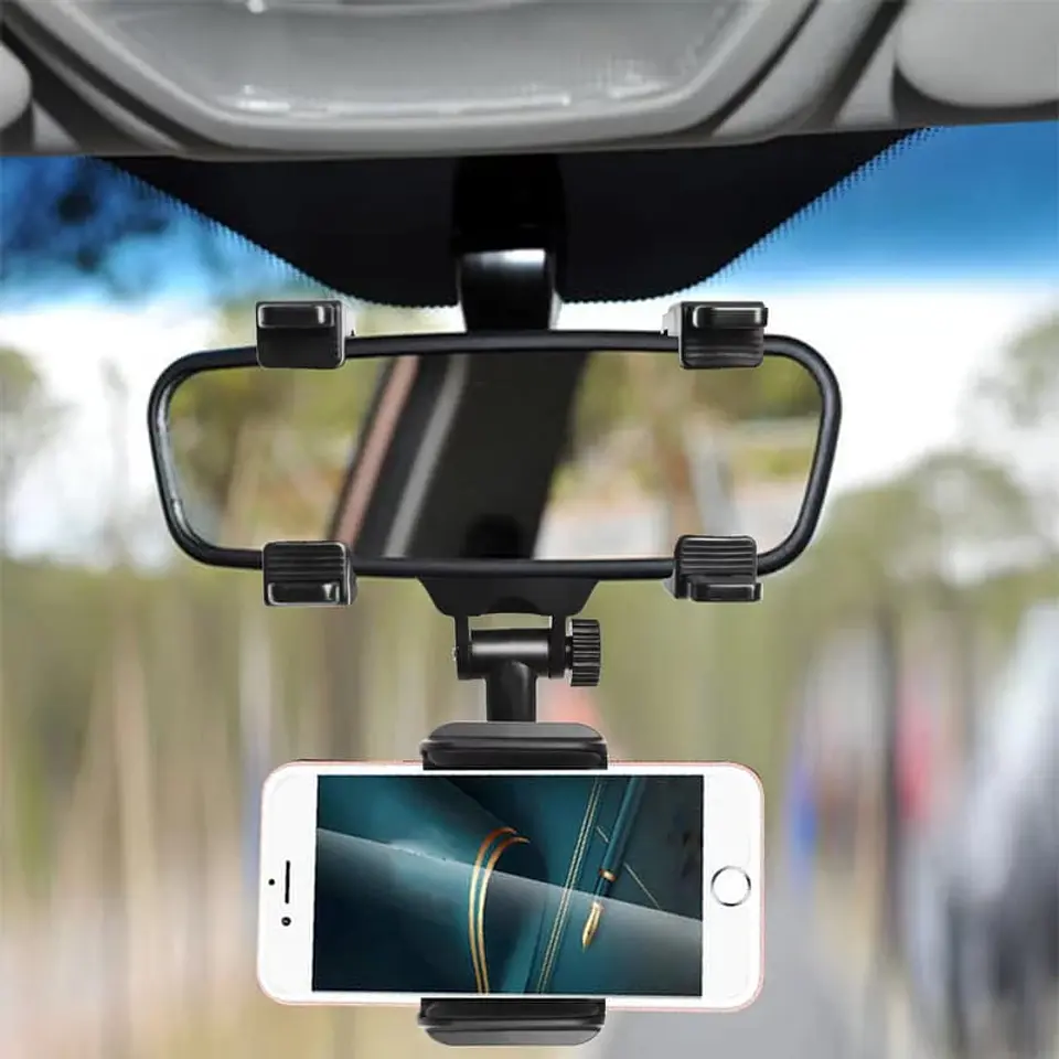 Soporte celular auto porta celular auto retrovisor universal 10