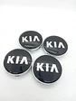 X4 Tapas centro llantas Originales 68mm - Negra Plata - Miniatura 1