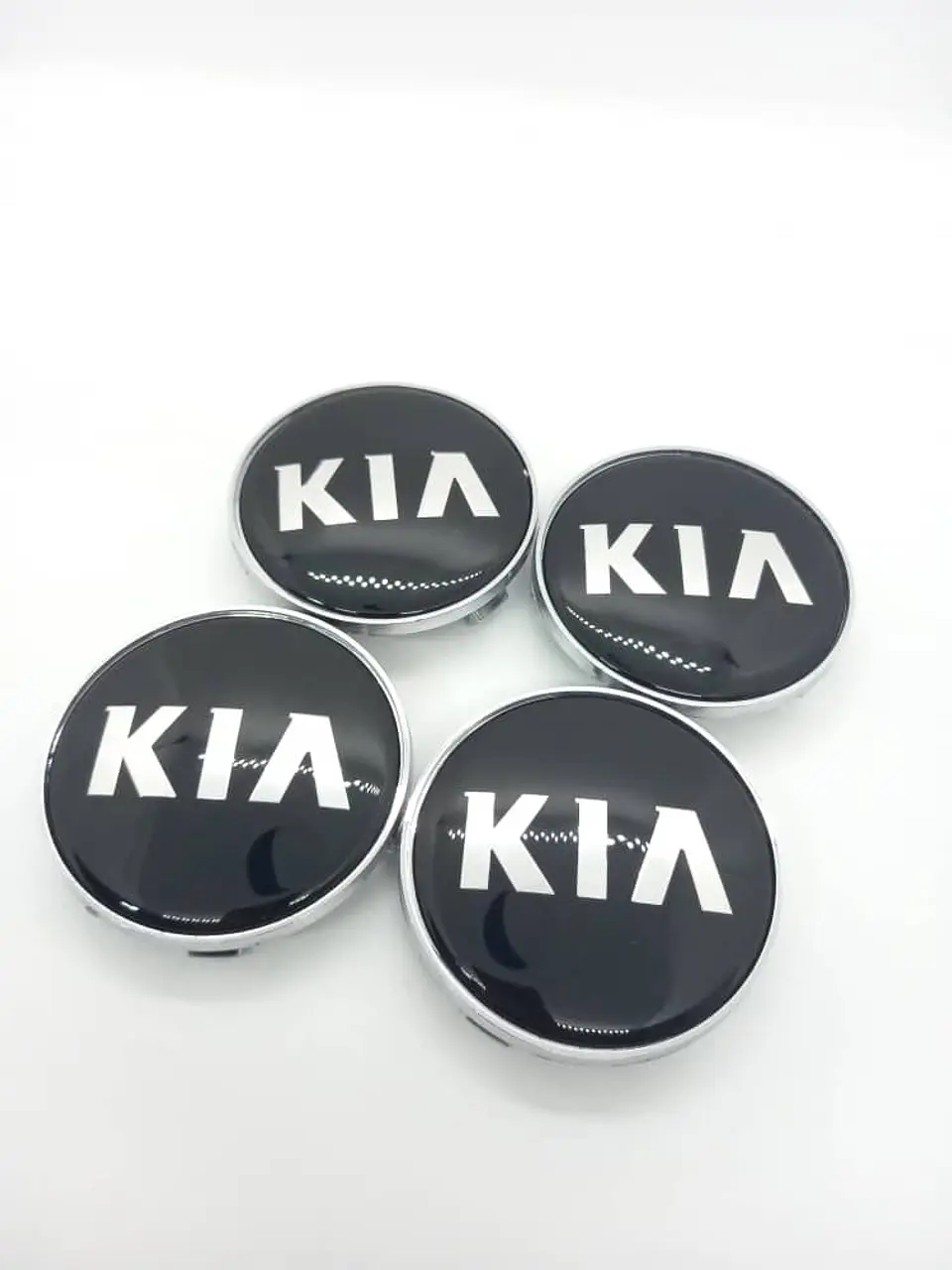 X4 Tapas centro llantas Originales 68mm - Negra Plata 1