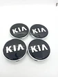 X4 Tapas centro llantas Originales 68mm - Negra Plata - Miniatura 2