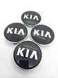 X4 Tapas centro llantas Originales 68mm - Negra Plata - Miniatura 4