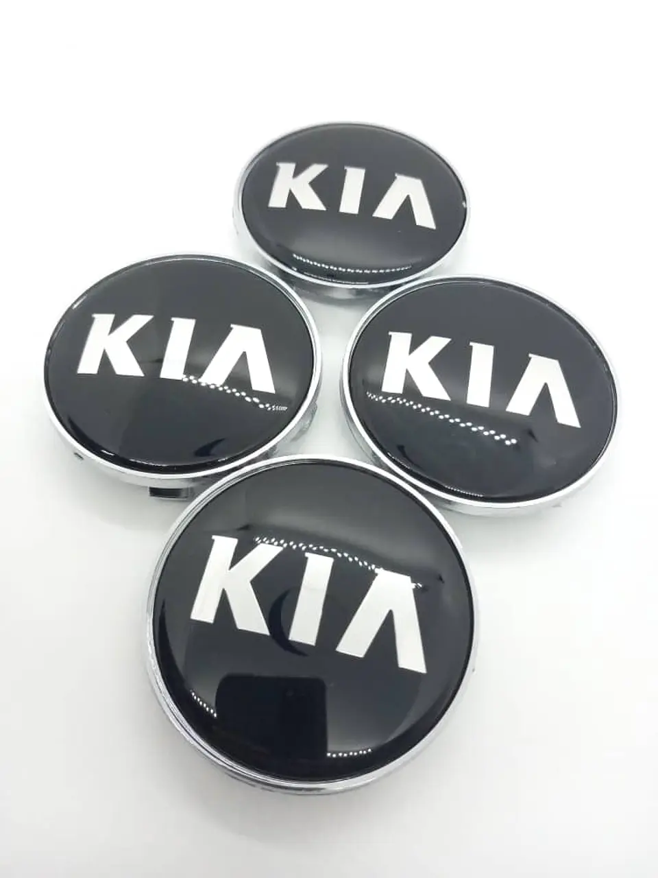X4 Tapas centro llantas Originales 68mm - Negra Plata 4