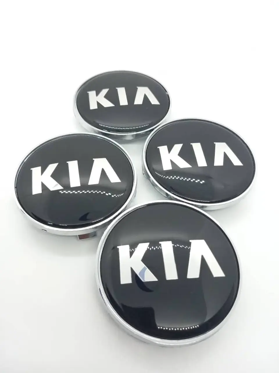 X4 Tapas centro llantas Originales 68mm - Negra Plata 5