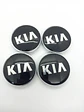 X4 Tapas centro llantas Originales 68mm - Negra Plata - Miniatura 6